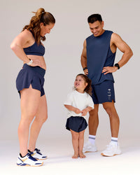 Studio image of Kids Accelerate Run Short - Future Navy | Thumbnail Index: 2