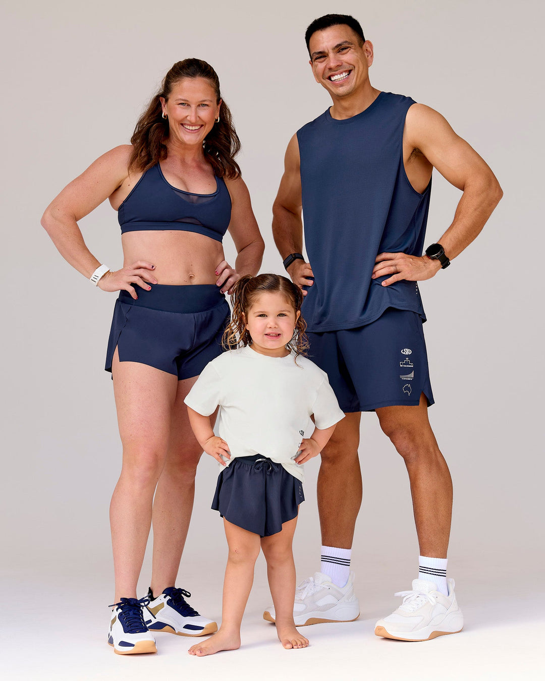 Studio image of Kids Accelerate Run Short - Future Navy - view 4