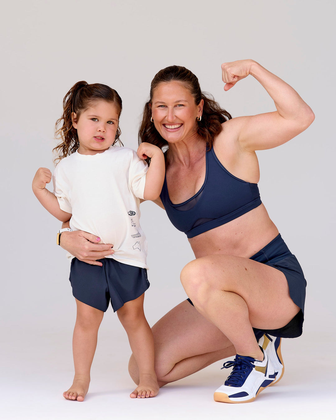 Studio image of Kids Accelerate Run Short - Future Navy - view 5