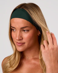 Studio image of Pace Bonded Headband - Midnight Green | Thumbnail Index: 0