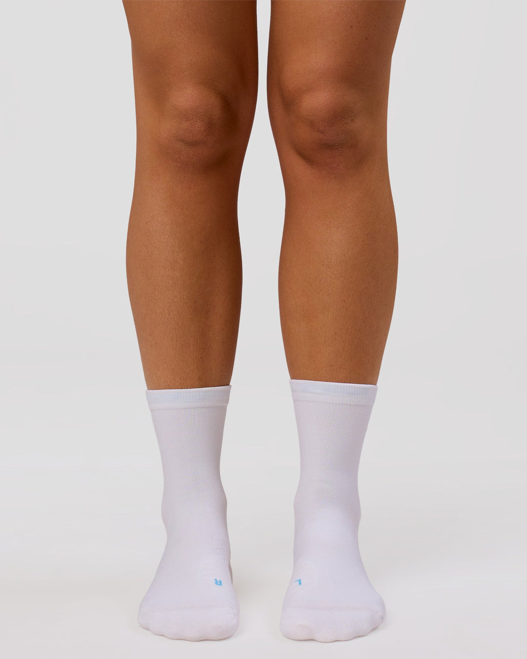 Studio image of Pace Performance Quarter Socks  - White-Open Air - view 5