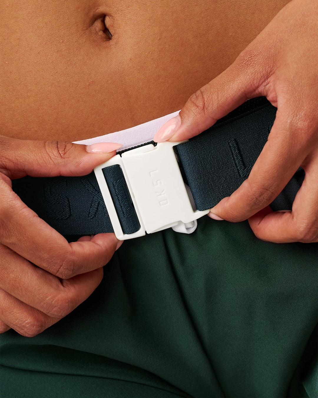 Studio image of Rep Run Belt 2.0 - Midnight Green-White - view 10