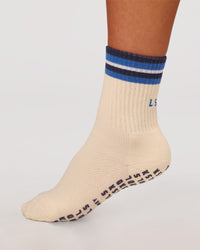 Studio image of Revitalise Pilates Grip Sock 2.0 - Off White-Nightshadow | Thumbnail Index: 1