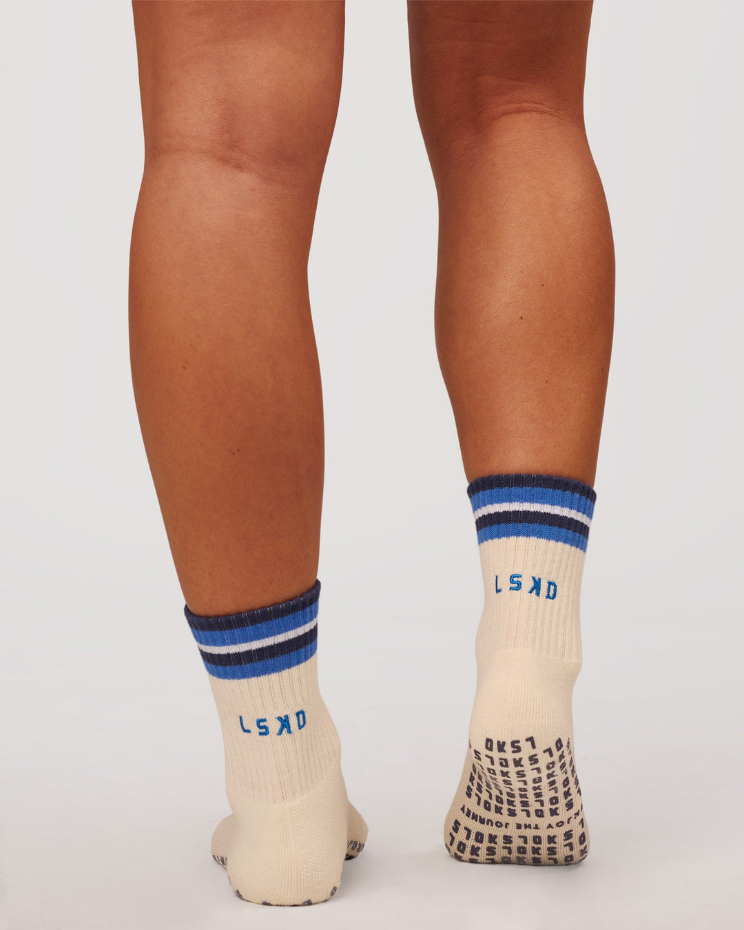 Studio image of Revitalise Pilates Grip Sock 2.0 - Off White-Nightshadow - view 5