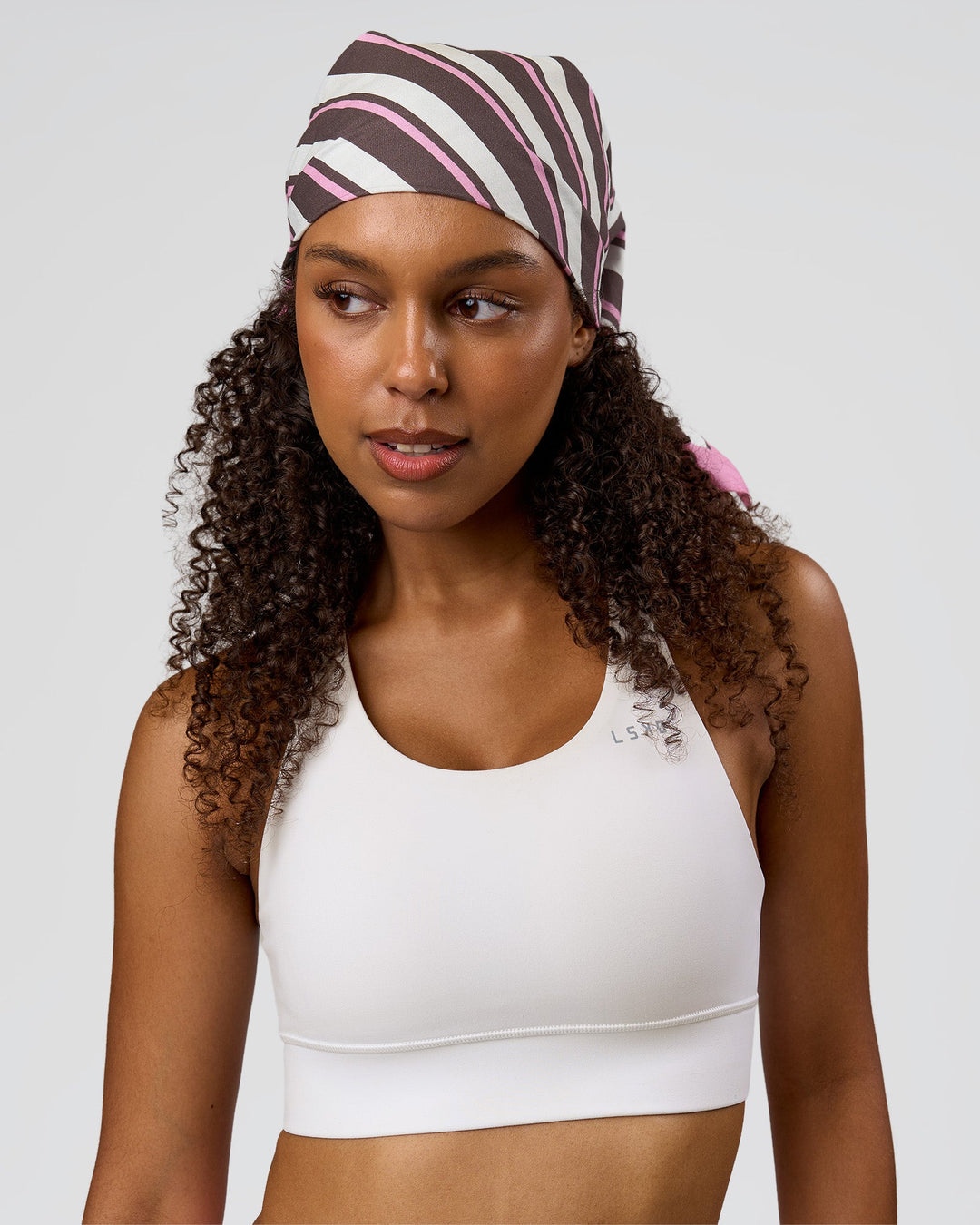 Studio image of Shadow Stripe Bandana - Shadow Stripe-Multi - view 6