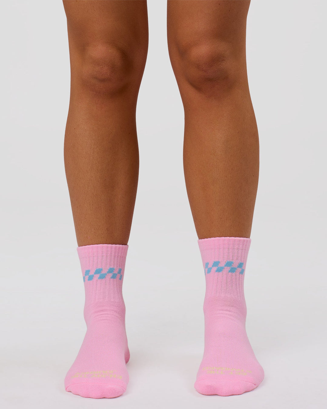 Studio image of Stay in Motion Quarter Socks - Pink Rose-Open Air - view 6