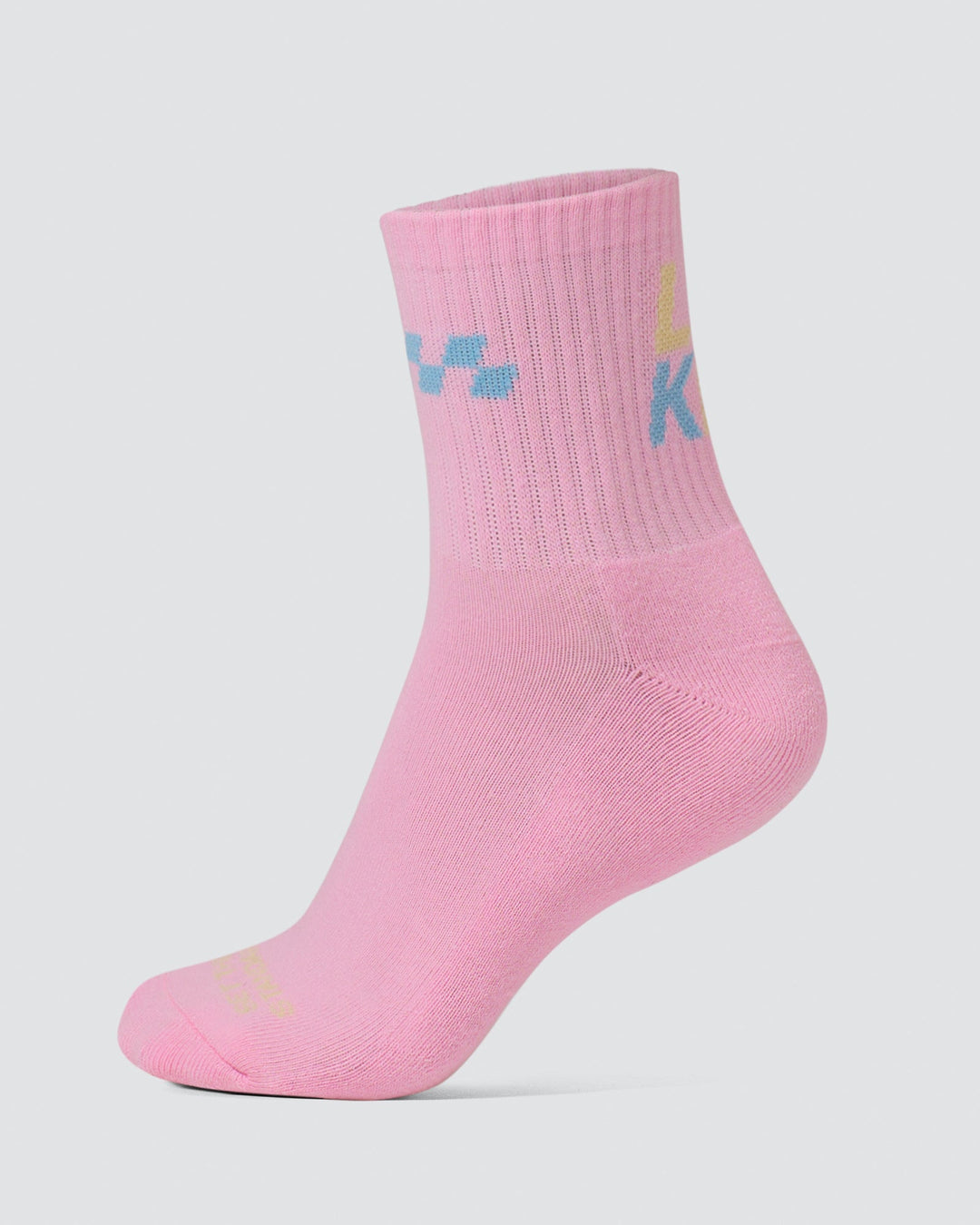 Stay in Motion Quarter Socks - Pink Rose-Open Air - view 1