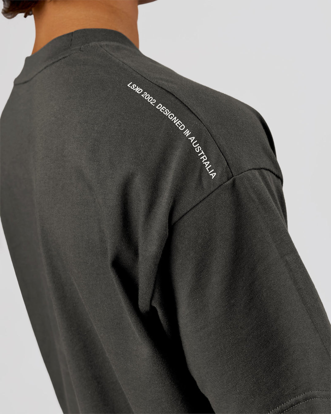 Studio Image of Strata Heavyweight Oversized Tee - Onyx - view 13