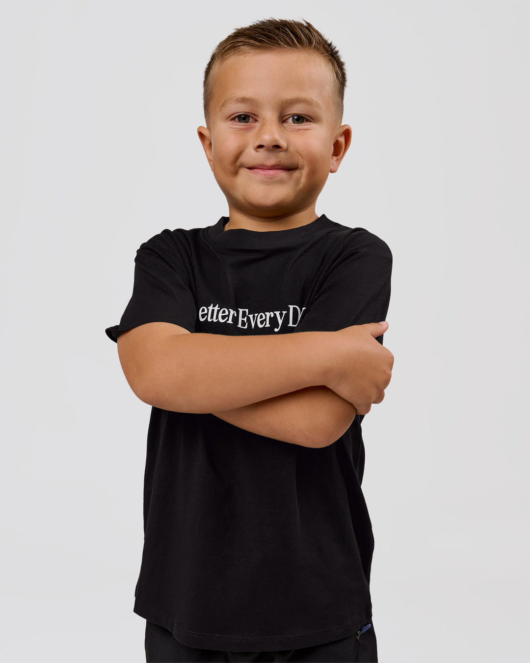 Studio image of VS6 1% Better Kids FLXCotton Tee - Black-White - view 4