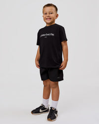 Studio image of VS6 1% Better Kids FLXCotton Tee - Black-White | Thumbnail Index: 4