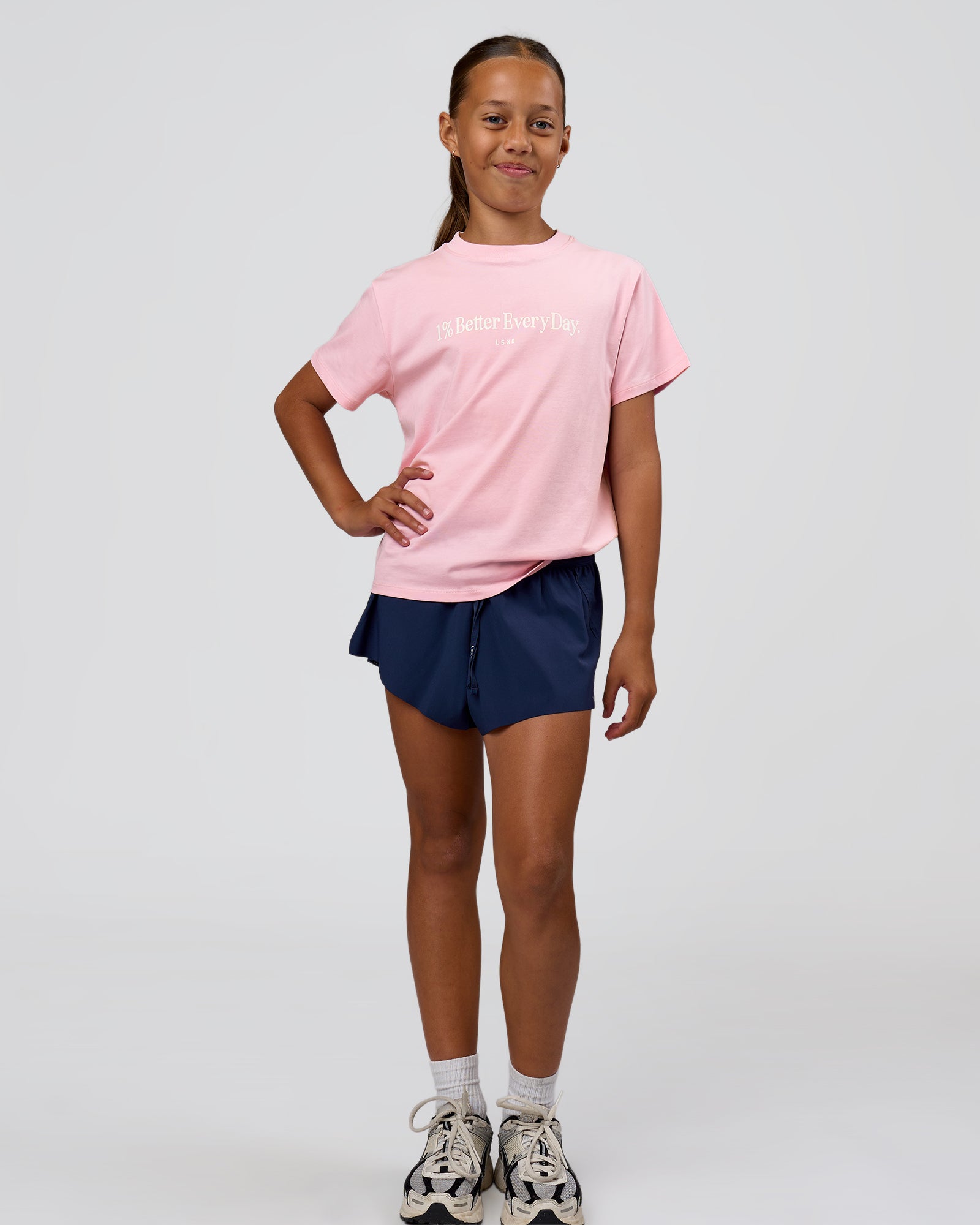 Studio image of VS6 1% Better Kids FLXCotton Tee - Marshmallow