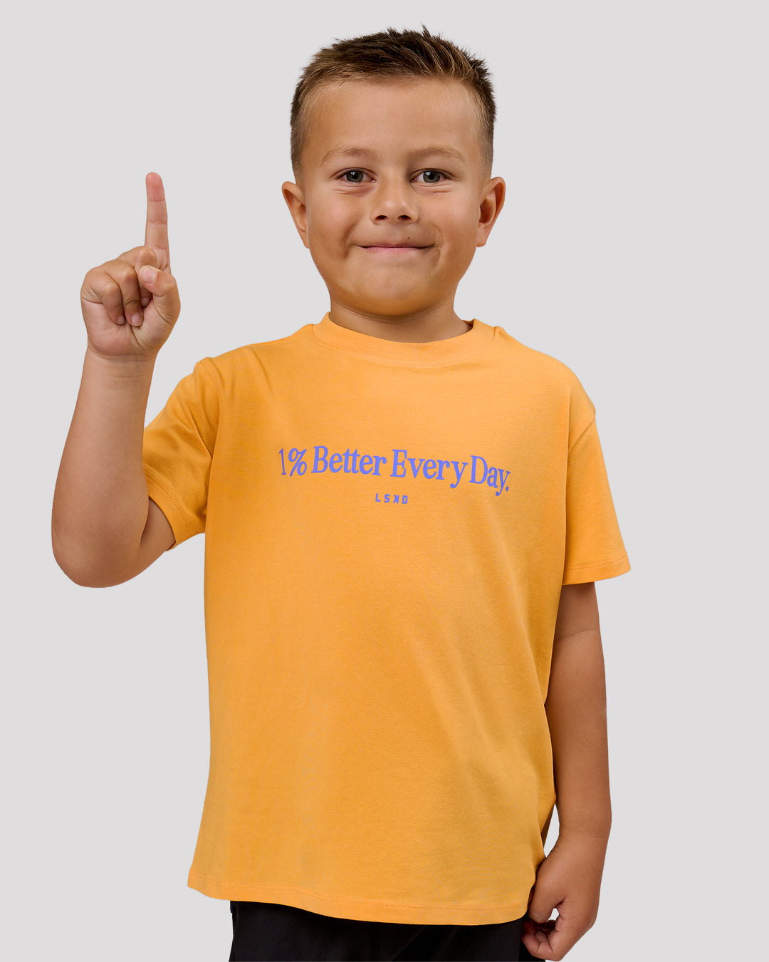 Studio image of VS6 1% Better Kids FLXCotton Tee - Warm Apricot - view 3