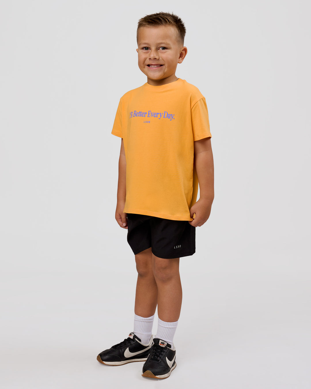 Studio image of VS6 1% Better Kids FLXCotton Tee - Warm Apricot - view 4