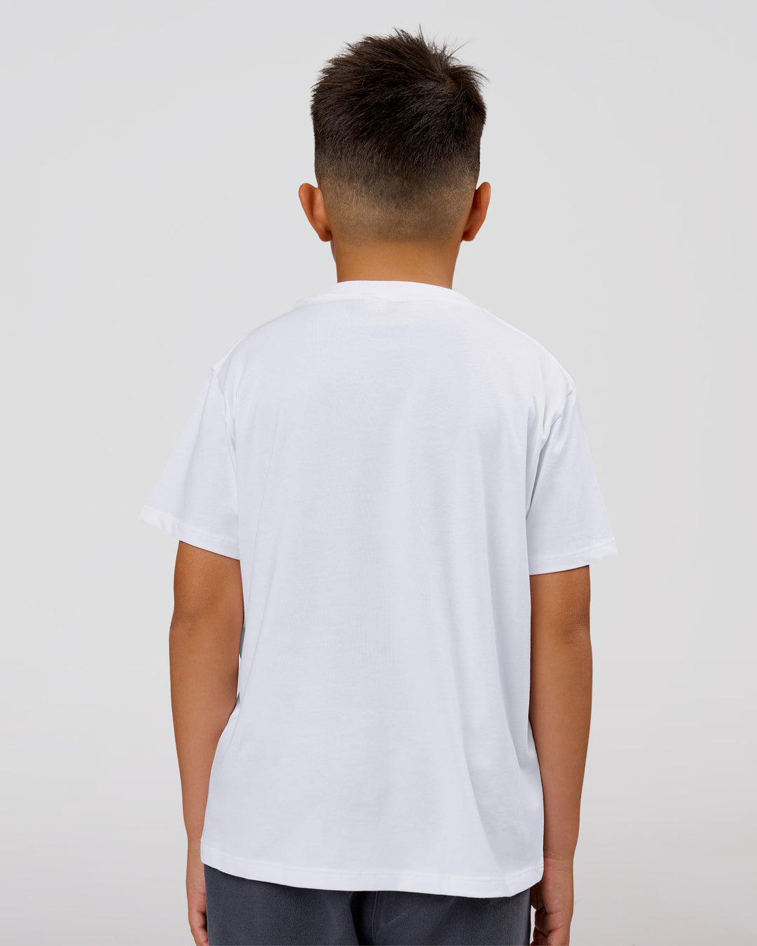Studio image of VS6 1% Better Kids FLXCotton Tee - White-Black - view 3