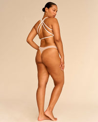 Woman wearing Zero Thong 2pk - Frappe | Model:Yaz | Size:M | Thumbnail Index: 4