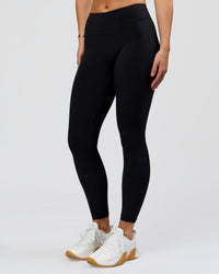 Woman wearing RXD Mid-Rise Full Length Legging - Black | Model:Amity | Size:S | Thumbnail Index: 1