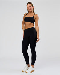 Woman wearing RXD Mid-Rise Full Length Legging - Black | Model:Amity | Size:S | Thumbnail Index: 2