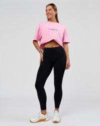 Woman wearing RXD Mid-Rise Full Length Legging - Black | Model:Amity | Size:S | Thumbnail Index: 9