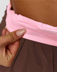 Woman wearing Accelerate 3" High-Rise Running Short - Neapolitan | Model:Bianca | Size:S | Thumbnail Index: 7