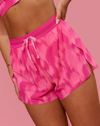 Woman wearing Accelerate 3" High-Rise Running Short - Radiant Pink | Model:Bianca | Size:S | Thumbnail Index: 8