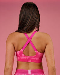 Woman wearing Accelerate Sports Bra - Radiant Pink | Model:Bianca | Size:S | Thumbnail Index: 3