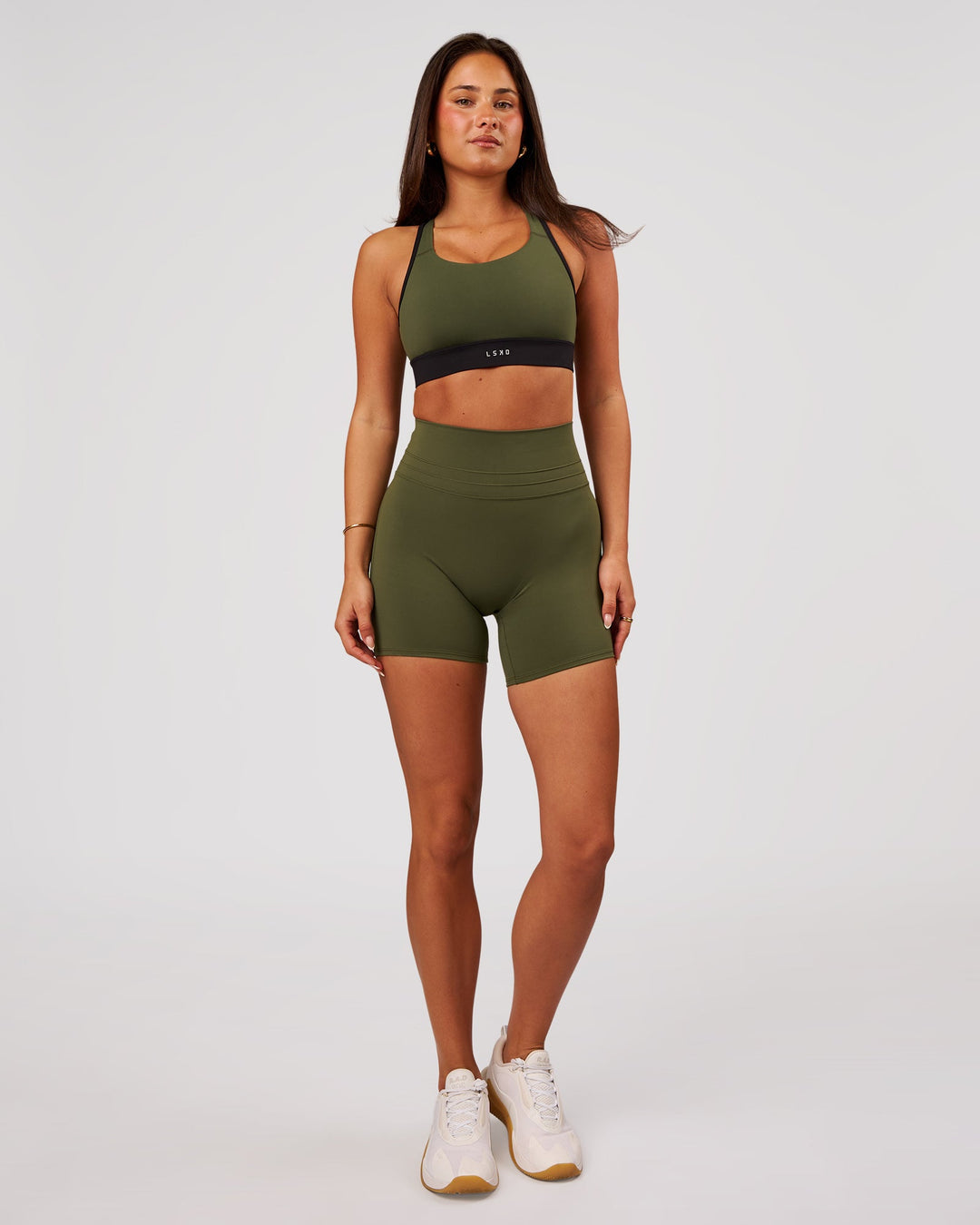 Luxe V-Contour High-Rise 6" Short - Pure Olive - view 5