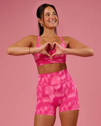 Woman wearing Momentum Sports Bra D/DD/E - Radiant Pink | Model:Bianca | Size:S | Thumbnail Index: 7