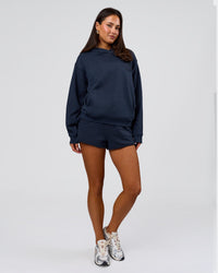Woman wearing MVP Elite French Terry Hoodie - Future Navy | Model:Bianca | Size:S | Thumbnail Index: 13