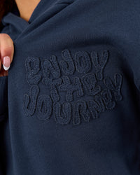 Woman wearing MVP Elite French Terry Hoodie - Future Navy | Model:Bianca | Size:S | Thumbnail Index: 14
