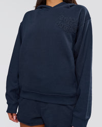 Woman wearing MVP Elite French Terry Hoodie - Future Navy | Model:Bianca | Size:S | Thumbnail Index: 3