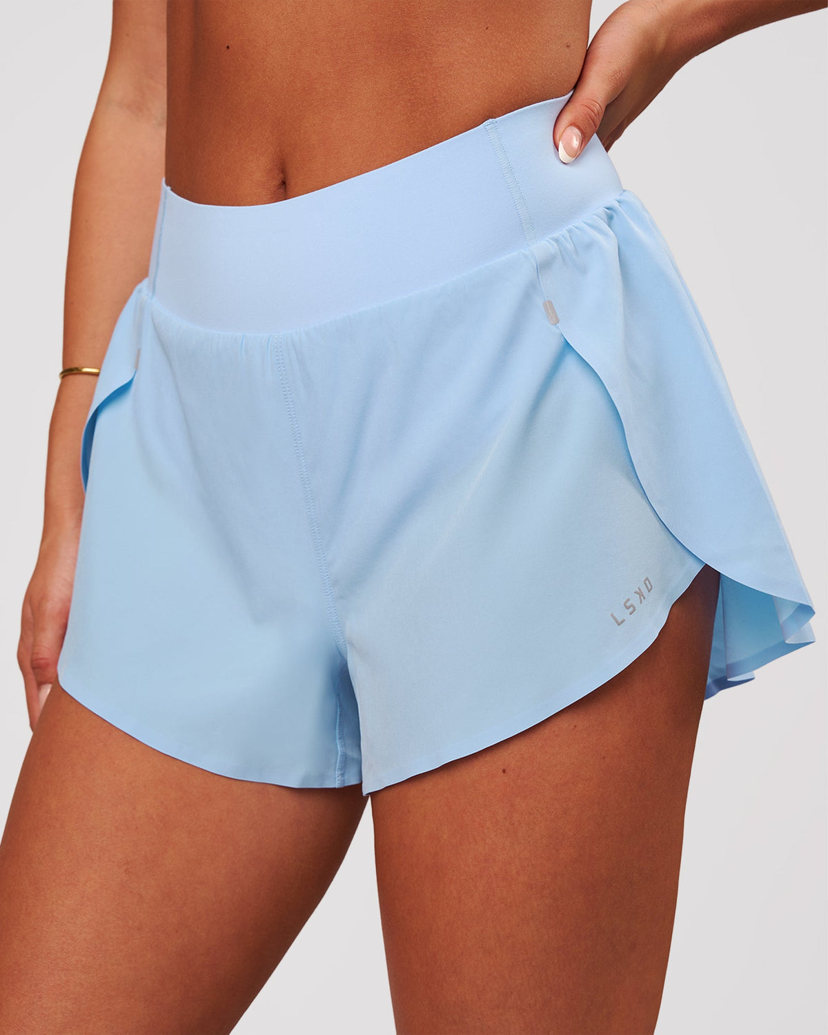 Woman wearing Pacer 3" Run Short - Open Air | Model:Bianca | Size:S