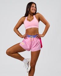 Woman wearing Stamina Amplify Sports Bra - Pink Rose | Model:Bianca | Size:S | Thumbnail Index: 11