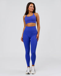 Woman wearing Twist Sports Bra D/DD/E - Power Cobalt | Model:Bianca | Size:S | Thumbnail Index: 6