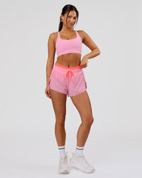 Woman wearing Vision Sports Bra - Pink Rose | Model:Bianca | Size:S | Thumbnail Index: 5
