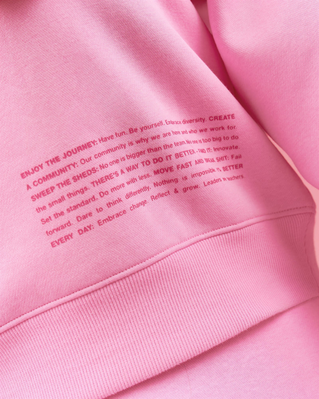 Woman wearing We Rise Oversized Sweater - Pink Rose-We Rise | Model:Bianca | Size:S - view 15