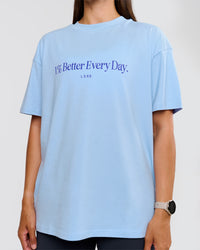 Woman wearing VS6 1% Better Fathers Day FLXCotton Oversized Tee - Open Air | Model:Jess | Size:S | Thumbnail Index: 18