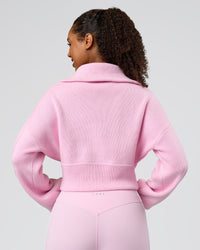 Woman wearing Fierce Knitted Cardigan - Marshmallow-White | Model:Jordan | Size:S | Thumbnail Index: 3