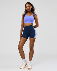 Woman wearing Revitalise Ultra High-Rise 4" Short - Future Navy - Bluebell | Model:Jordan | Size:S | Thumbnail Index: 7