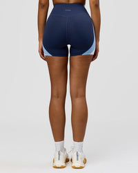 Woman wearing Revitalise Ultra High-Rise 4" Short - Future Navy - Bluebell | Model:Jordan | Size:S | Thumbnail Index: 5