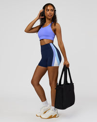 Woman wearing Revitalise Ultra High-Rise 4" Short - Future Navy - Bluebell | Model:Jordan | Size:S | Thumbnail Index: 10