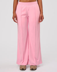 Woman wearing Urban Wide Leg Track Pant - Pink Rose | Model:Jordan | Size:S | Thumbnail Index: 1