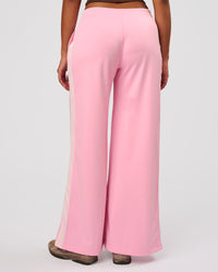 Woman wearing Urban Wide Leg Track Pant - Pink Rose | Model:Jordan | Size:S | Thumbnail Index: 5