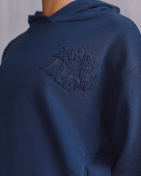 Woman wearing MVP Elite French Terry Hoodie - Future Navy | Model:Rosie | Size:S | Thumbnail Index: 6