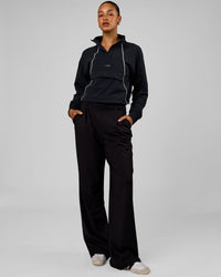 Woman wearing StretchShift Wide Leg Pant Tall - Black | Model:Rosie | Size:S | Thumbnail Index: 5