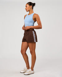 Woman wearing Urban Track Short - Hot Chocolate-Open Air | Model:Rosie | Size:S | Thumbnail Index: 4