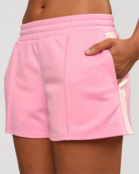 Woman wearing Urban Track Short - Pink Rose | Model:Rosie | Size:S | Thumbnail Index: 0