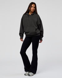 Woman wearing Base Oversized DC Hoodie - Onyx | Model:Bianca | Size:XS | Thumbnail Index: 13