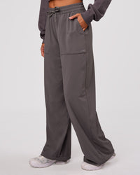 Woman wearing Bend Woven Pant - Duskstone | Model:Charli | Size:XS | Thumbnail Index: 3