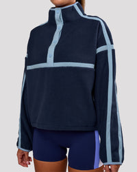 Woman wearing Expedition Pop Over - Future Navy-Open Air | Model:Charli | Size:XS | Thumbnail Index: 3
