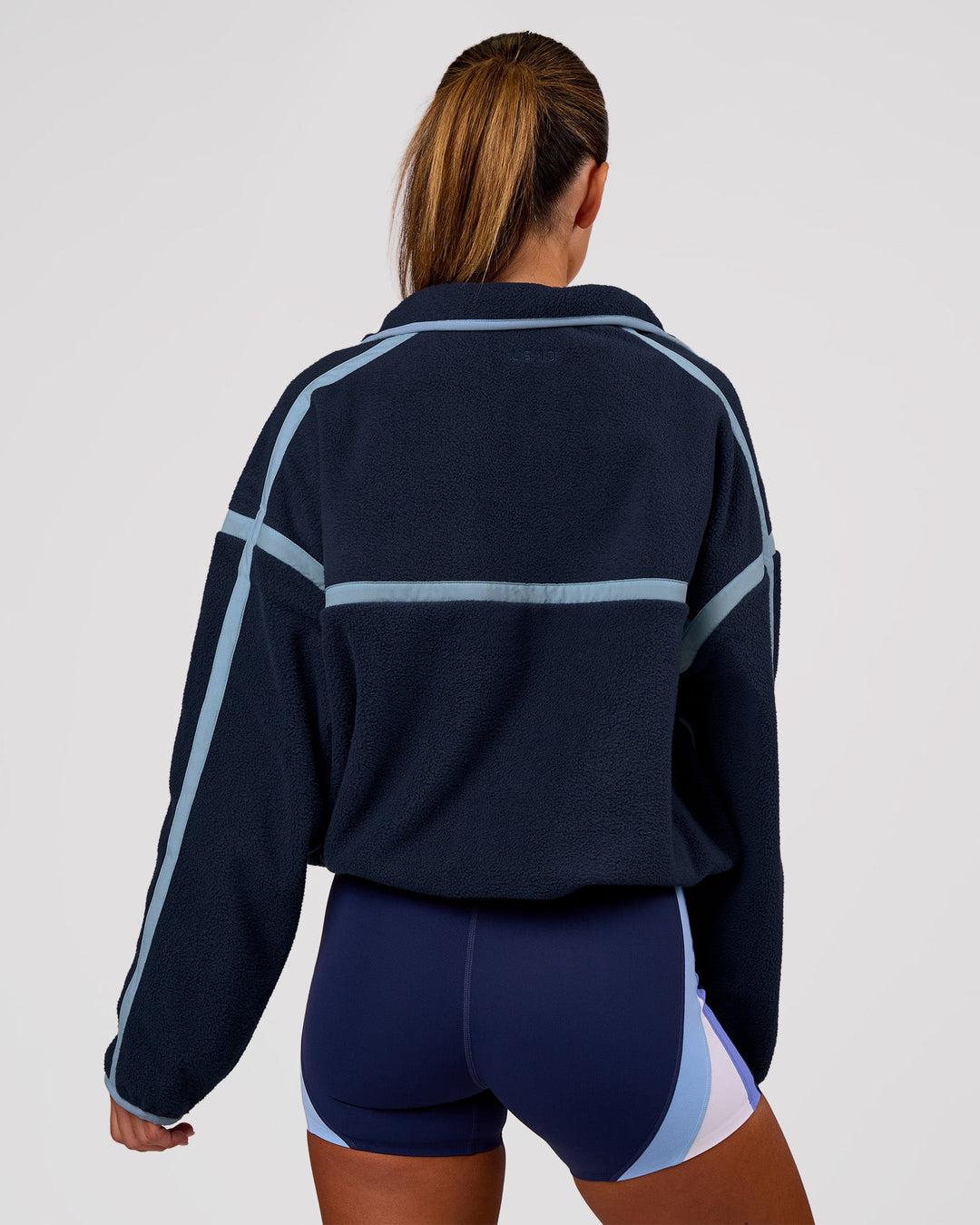 Woman wearing Expedition Pop Over - Future Navy-Open Air | Model:Charli | Size:XS - view 8